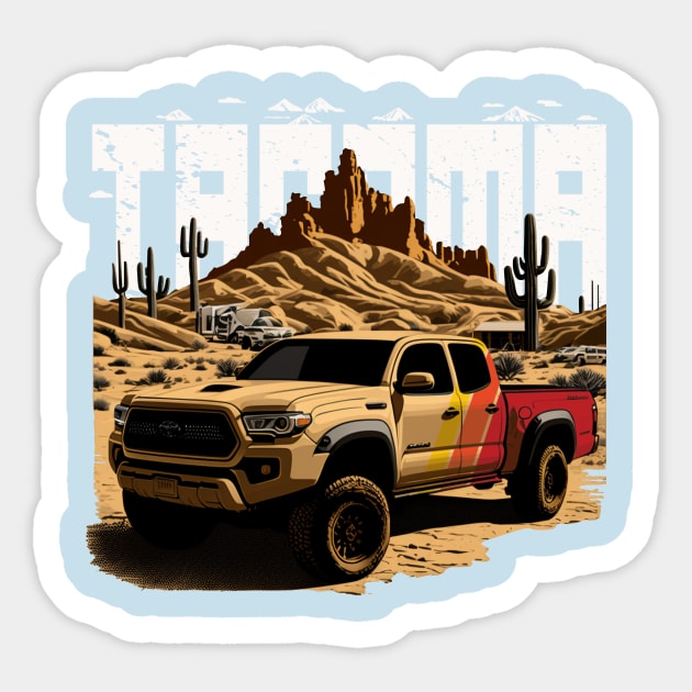 Tacoma Offroad Vintage Style Design Toyota Tacoma Sticker